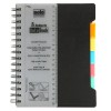5 Subjects Note Book - 300 Pages, Plastic Dividers , B5 (NB555)